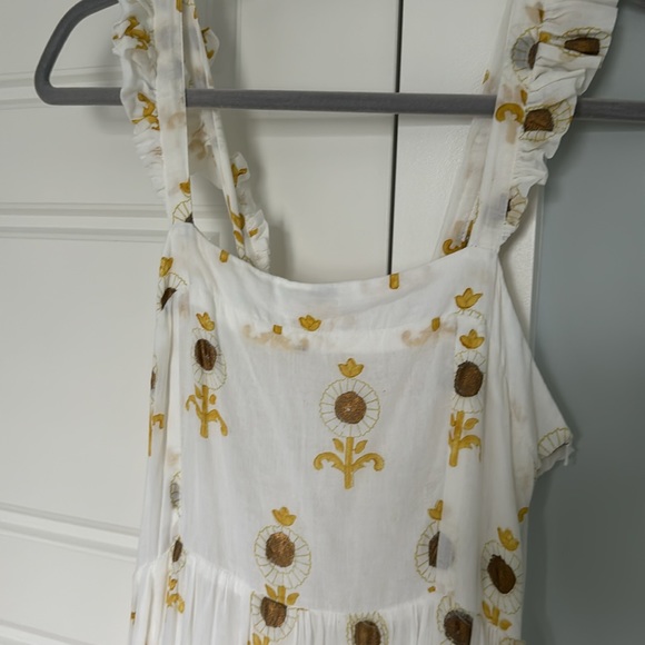 Oliphant Ruffle Midi Dress Sz Small - worn once - Picture 2 of 5